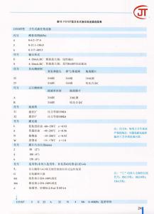 24)1151ST型衛生式液位變送器選型表